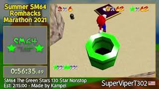 SSRM2021 - SM64 The Green Stars 130 Star Nonstop by SuperViperT302