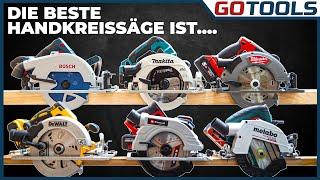 Akku-Handkreissägen bis 68 mm | Metabo, Bosch, DeWalt, Makita, Milwaukee & Einhell. inkl. Verlosung