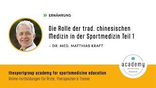 Die Rolle der traditionellen chinesischen Medizin in de Sportmedizin