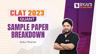 Most Expected Quant Topics for CLAT 2023 | CLAT Quant Sample Paper Breakdown #clatexam