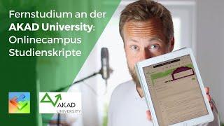 AKAD University: Ich zeige euch Onlinecampus und Skripte fürs Fernstudium