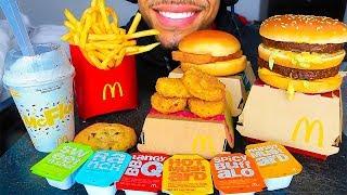 ASMR MCDONALD'S MUKBANG BIG MAC OREO MCFLURRY FRIES CHICKEN NUGGETS EATING SHOW JERRY *BIG BITES*