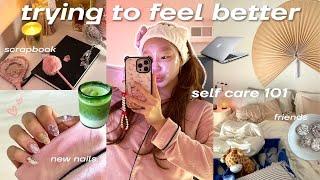 GLOWING UP for 2025self care!! recover & reset, habits, scrapbooking, hobbies