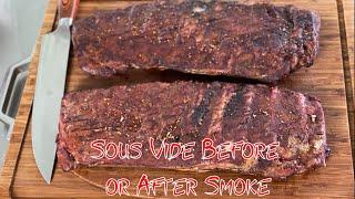 Sous Vide Que St Louis Style Barbecue Ribs Smoke Before or After?