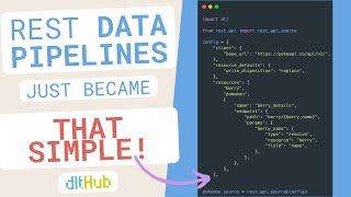 dlt REST API Source 1: Develop Data Imports in Record Time With Hardly Any Code