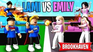 LAMI vs EMILY im KRIEG in BROOKHAVEN! (Roblox Brookhaven RP | Story Deutsch)