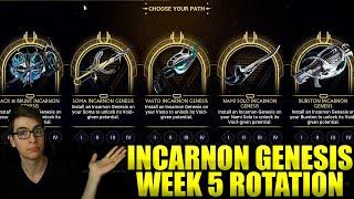 Warframe Incarnon Genesis Week 5 Rotation! Ack & Brunt Soma Vasto Nami Solo Burston Incarnon!