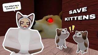 Saving kittens in Roblox Doge Head Escape!!  | ItsUpaw