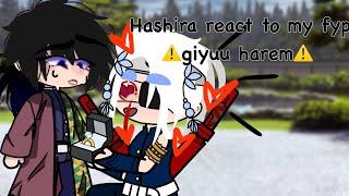 Demon slayer hashira react to my fyp  ️giyuu harem ️ (lil cringe )