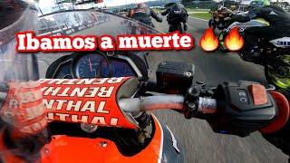 Candela pura en el autodromo en las Pulsar NS 200 