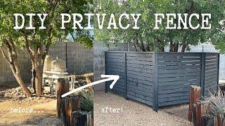 DIY Modern Privacy Fence