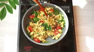 두부 스크램블~페이크 달걀 레시피 - 비건요리 (No-Egg tofu scramble)-데라세르나