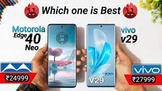 Motorola Edge 40 Neo vs vivo v29 - Best Camera mobiles Comparison 