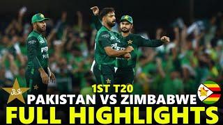 Pakistan vs Zimbabwe Full Highlights 1ST T20 2024 | PAK VS ZIM