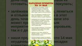 14 МАЯ - НАРОДНЫЕ ПРИМЕТЫ #shorts #эзотерика #приметы