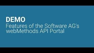 Features of the Software AG's webMethods API Portal