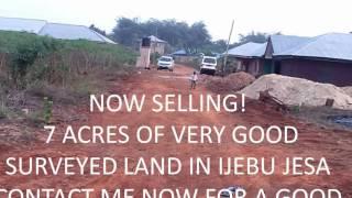 7 ACRES OF SURVEYED LAND FOR SALE AT IJEBU JESA