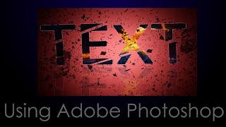 Broken text effects Photoshop Tutorial || VD Studio