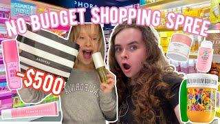 NO BUDGET SHOPPING SPREE WITH MY LITTLE SISTER! (Sephora, Lululemon, and MORE!) ️