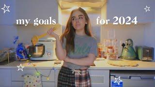 cook dinner with me (+ my goals for 2024) 