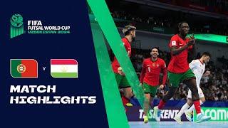 HIGHLIGHTS: Portugal v Tajikistan | FIFA Futsal World Cup Uzbekistan 2024