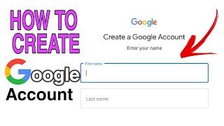 HOW TO CREATE A GOOGLE E-MAIL ACCOUNT 2020