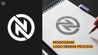 Monogram Logo Design Process From Sketch To Finished