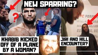 Khabib REMOVED From Plane? Adesanya & Whittaker SPARRING? Prochazka & Hill Meet? MMA News Reaction