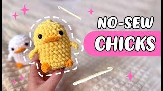 crochet NO-SEW chicks | beginner friendly amigurumi tutorial