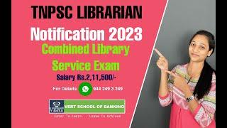 TNPSC Librarian Notification 2023 || Eligibility, Syllabus, Exam Pattern || Full Details in Tamil