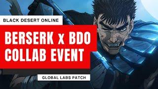 Black Desert & BERSERK Collaboration Event Announced for September 5!