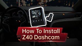 Dashcam installation Tips | How to Install DDPAI Z40 Front and Rear Dashcam?