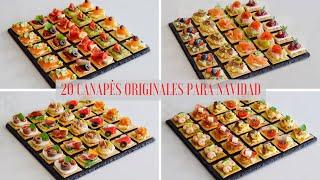 20 Original and Simple Canapés with Crackers for Christmas | Easy Appetizers | DarixLAB