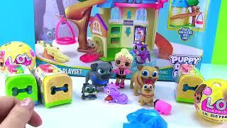 Fizzy and Phoebe Play with Puppy Dog Pals Doghouse