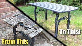 Restoring An Outdoor Drinks Table! (Swing Seat Series Part 3)