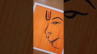 Hanuman ji Drawing, Jay Shree Ram #shorts #drawing  #viral