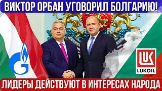 Президент Болгарии встретился с Орбаном. Лукойл. Российский газ. Шенген. Визы. Новости Болгари