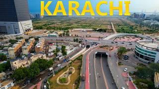 Karachi's Iconic Flyovers & Underpasses | 4K Drone Footage