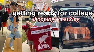SHOPPING + PACKING FOR COLLEGE | University of Alabama