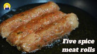 My best five spice meat rolls ever | You don't have to steam it before frying