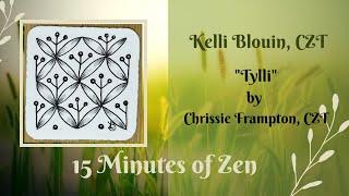 15 Minutes of Zen! Beginner Zentangle® method of drawing! Tylli.