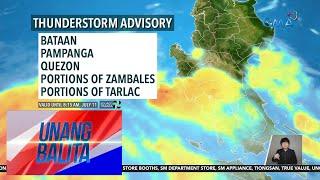 Ilang bahagi ng Central Luzon at CALABARZON, inuulan ngayon - Weather update today... | Unang Balita