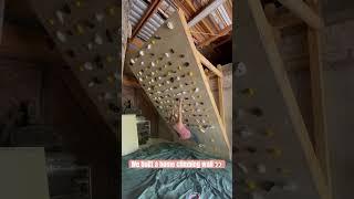 Converting an old barn to a home climbing wall 