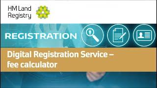 Digital Registration Service – fee calculator