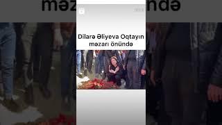 Dilarə Əliyeva Oqtayın məzarı önündə