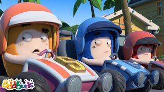 Wheels of Furry Racing! | Oddbods TV Full Episodes | Funny Cartoons For Kids