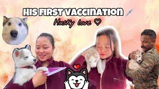 Sky  finally got his First Vaccination  || he’s in pain|| Family Vlog