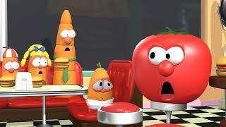 Bob the tomato Yelling at A baby Lou Carrot