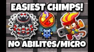 NEW EASIEST #Ouch CHIMPS Black Border Guide l (No Abilities/Micro/Geraldo) Update 44.1 (Bloons TD6)