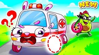 Ambulance Lost Wheel  Wheels On the Ambulance | Yum Yum Kids Songs